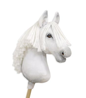 Hobby Horse Large Premium Stick Horse - White A3