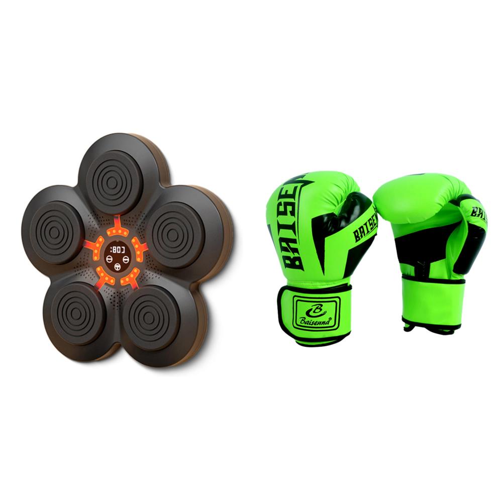 Smart Music Boxing Training Machine Boxing Practice Wall Target Bluetooth FitnessSanda Trainer with 2-5 Light Mode for Kid Ad Practical Use