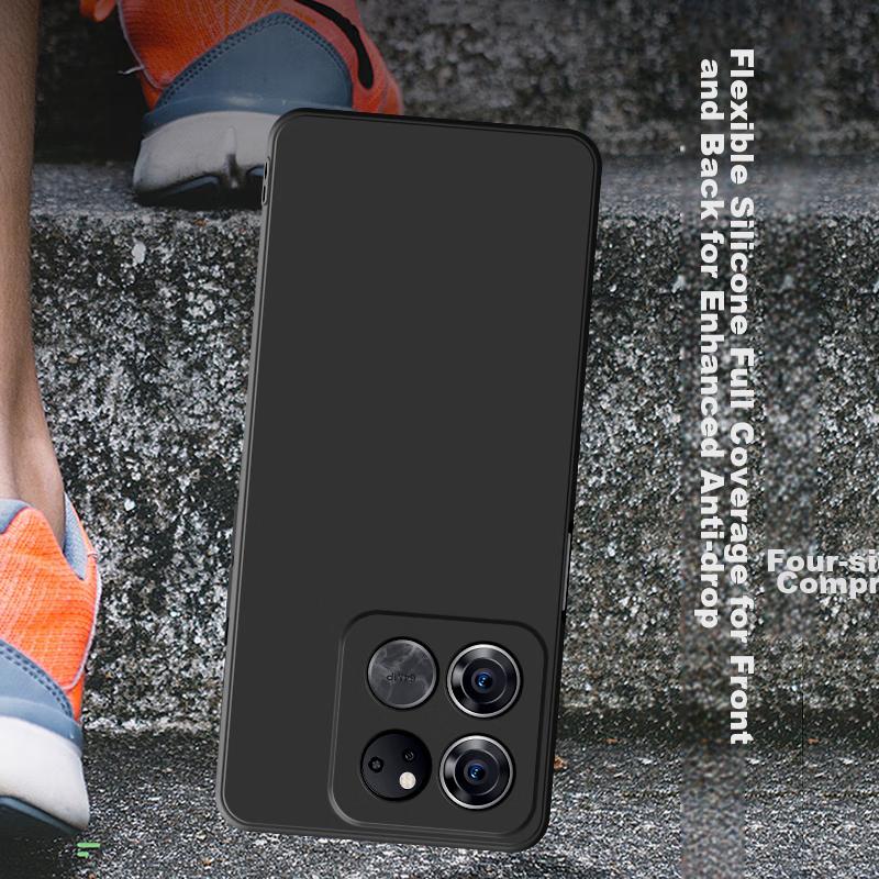 Phone Case for OnePlus Ace Racing Edition, for OnePlus Ace Racing Edition, Shockproof Silicone Lens Full Protection, Matte Finish - Midnight Black