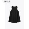 Zaprha 2025 New Arrival Fashion Beautiful Wide Swing Round Neck Sleeveless Short Version Dress Covering Belly Thin 4174016