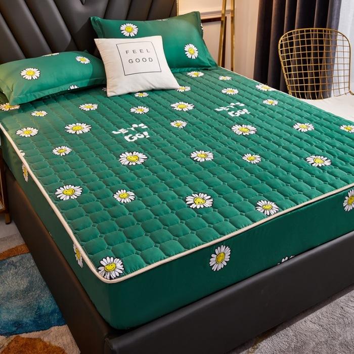 New Cartoon Mattress Cover Protector Soft Comfortable Breathable Printing Bedding Mattress Bed Cover Fitted Machine Washable