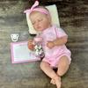 20-inch Handcrafted Reborn Baby Doll, Washable with Changeable Clothes, Soft Silicone