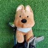 Stuffed Golf Headcover with Bandana Safeguarding Dog Club Cover Easy to Put