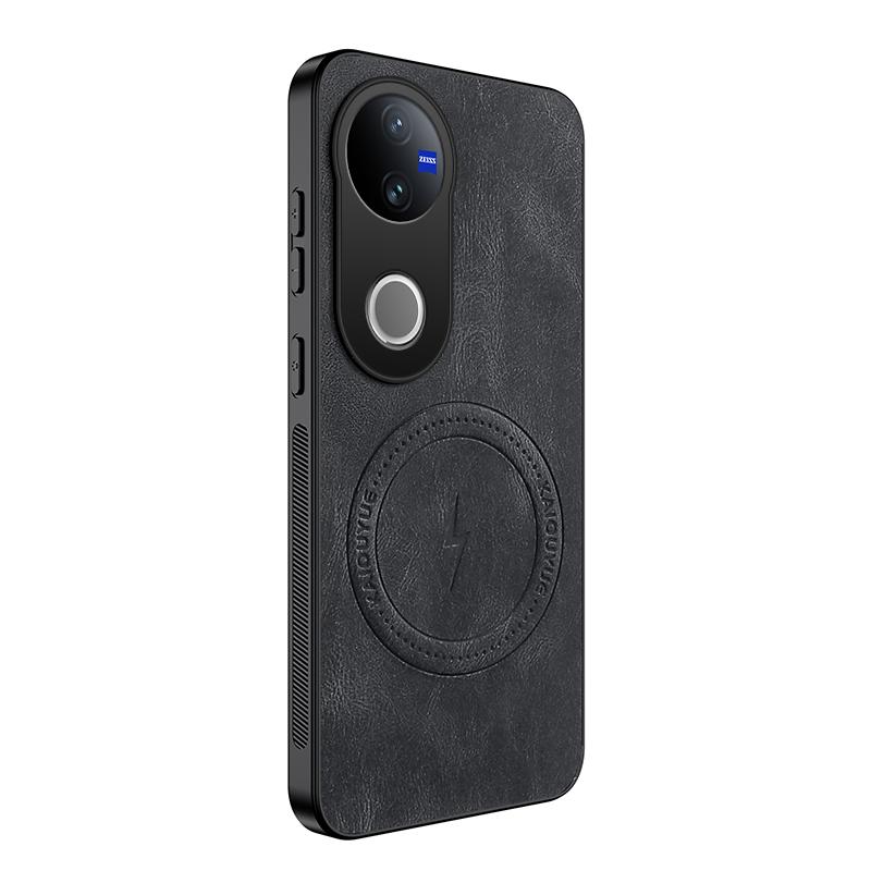 Sheepskin Vintage Magnetic Leather Soft Case For VIVO V50 V60 Lite For Vivo X300 Pro Silicone Bumper Matte Phone Cover V50 Lite