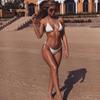 WTEMPO Women Bandeau Bandage Beachwear Swimsuit Bikini Set Push-Up Brazilian Swimwear