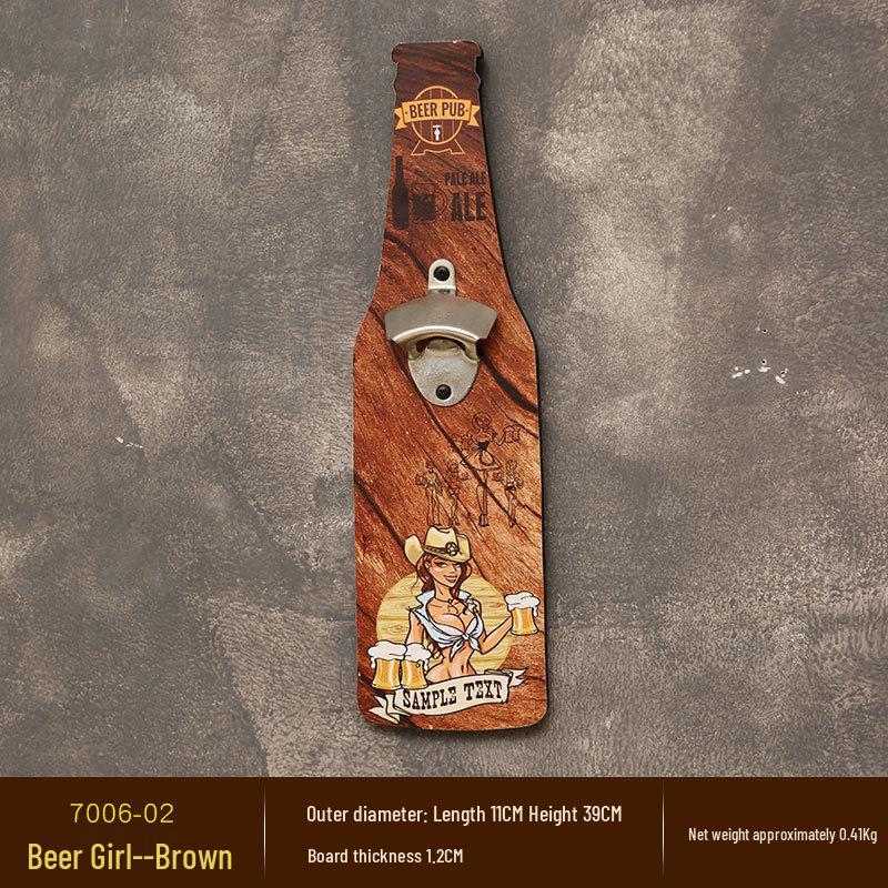 

Personalized Wall-Mounted Bottle Opener: Ideal for Restaurants, Hotels, Bars, and BBQ Shops