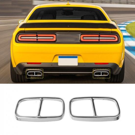 2x Декоративная накладка на выхлопную трубу для Dodge Challenger 15+