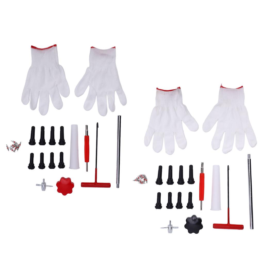 24Pcs Car Tire Valve Change Tool Quick Change Tire Valve Repair Installtion Tools For Cars ATVs Trucks with TR413 TR414 Valves