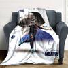 Mbappé Personalized Text Blanket Throw Customizable Blanket Comfortable Perfect for Couch Living Room Seaside Office Chair Four Seasons Multipurpose