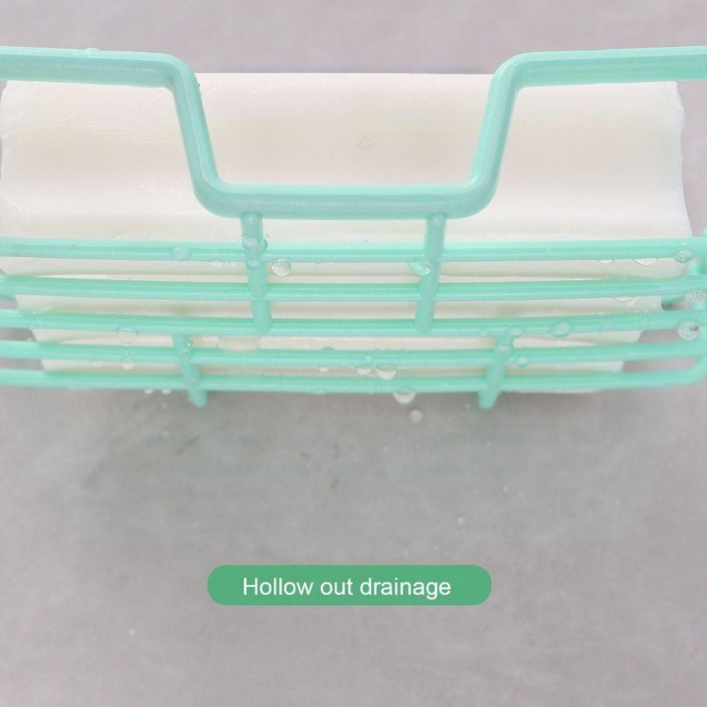 Space Saving Drain Soap Box Wall Mounted Soapbox Portable Soap Storage Rack