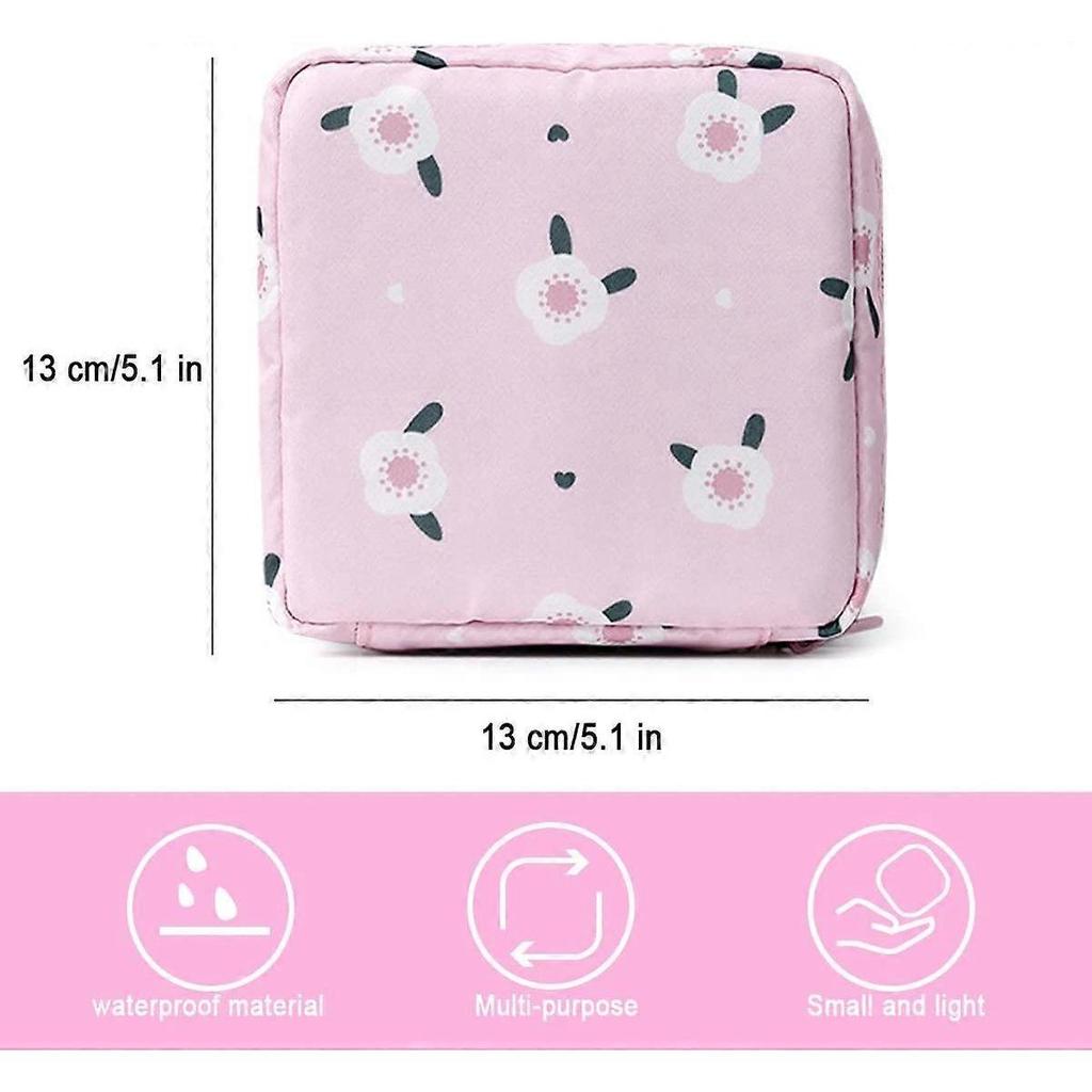 Sanitary Napkin Storage Bag,Menstrual Cup Pouch,Nylon Portable Sanitary Napkin Pads Storage Bags