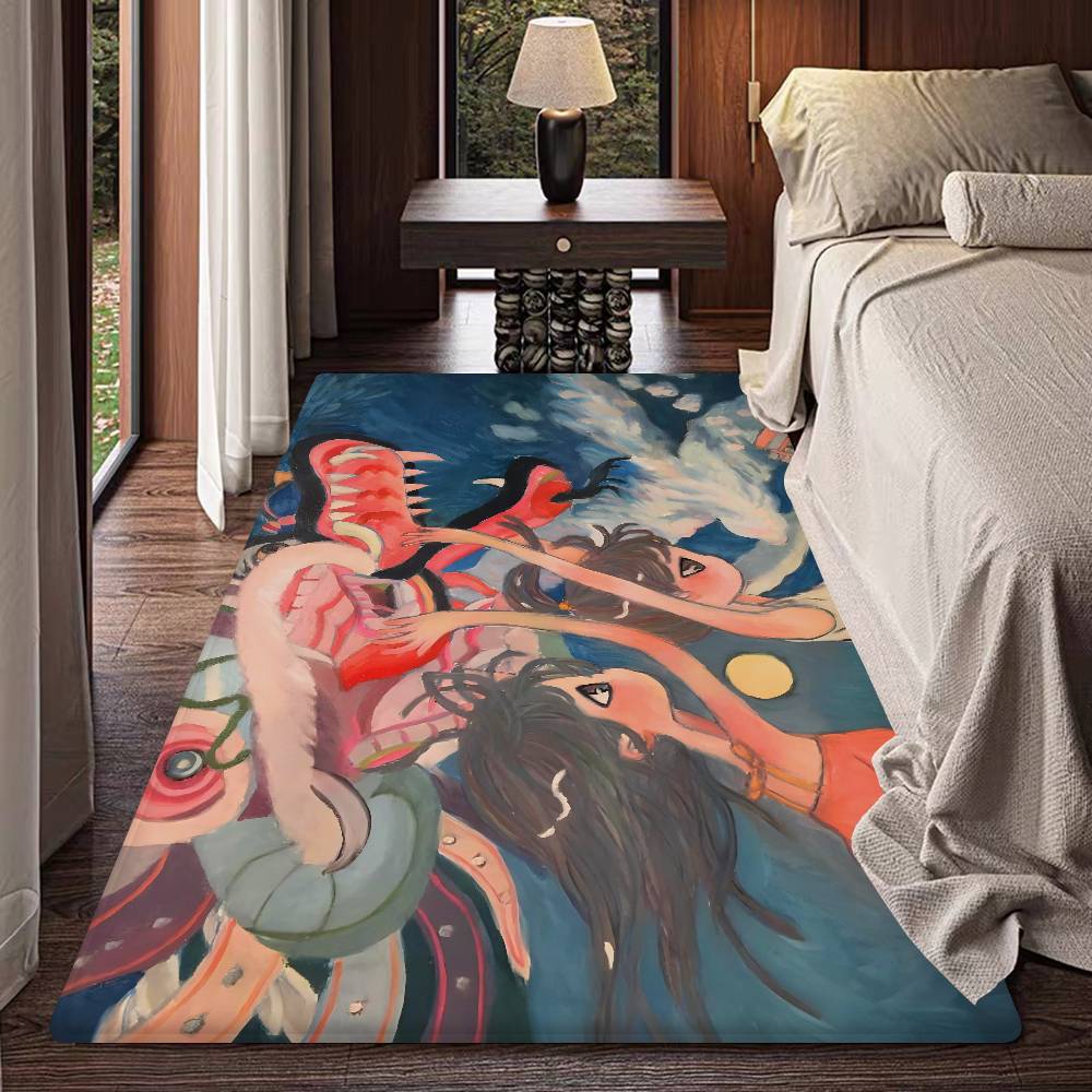 

A-Aya T-Takano Art Anime Bathroom Mat Kids Room Bedroom Decoration Balcony Anti-Slip Doormat Living Room Welcome Rug 40x60cm