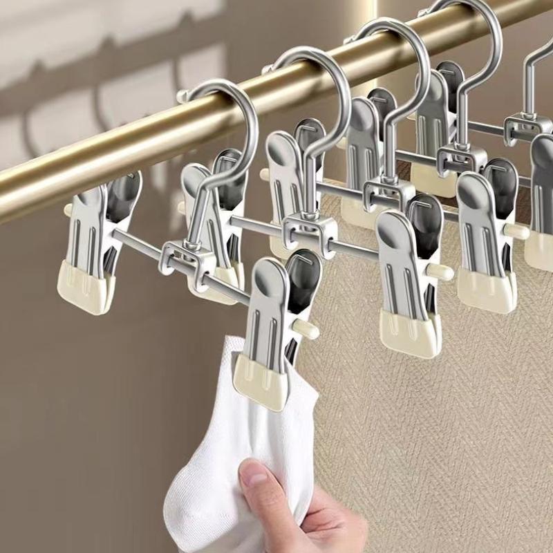 Gruccia appendiabiti multifunzione in acciaio inossidabile, design salvaspazio per jeans e gonne