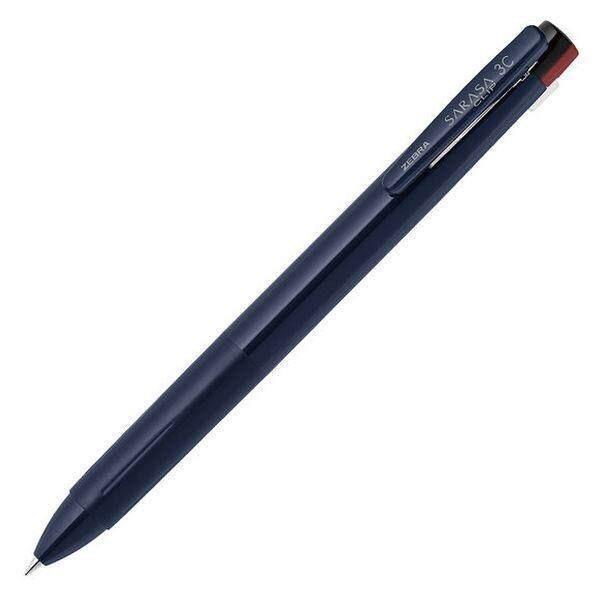 Zebra 3 Color Sarasa Clip Ballpoint Pen 3C Black  Transparent  Blue Black  White  Replacement 05mm