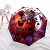 1pc Halloween Pumpkin Cat Automatic Open/Close Umbrella, Folding Compact Umbrella with Lightweight Design for Women/Men Yy251011087