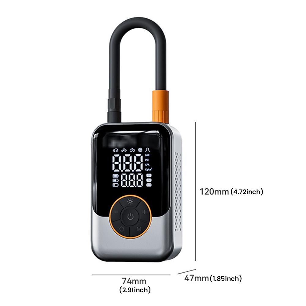 Wireless Car Inflation Pump 1500mAhx2 150PSI USB Type-C Charging Quick Charging Tire Pressure Car Tire Wireless Air Pump