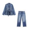 Araltay New Arrival Fashion Style Women's Clothing Long Denim Jacket Coat Denim 5252271 4725231