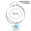 Boho Multilayer White Rope Chain With Large Starfish Star Pendant Necklace for Women Summer Kpop Choker Y2K Jewelry Accessories