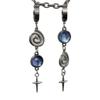 Orecchini Pendenti Lunghi con Nappa Geometrica a Spirale Starlight Moonstone Croce per Donna Gioielli Fascino Retrò Regali