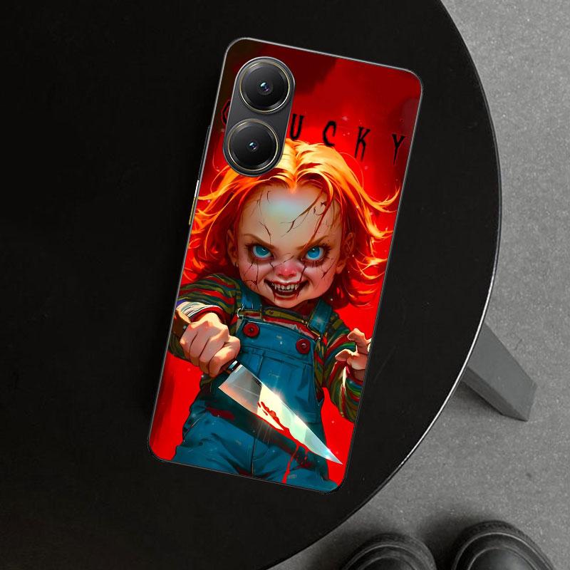 Chucky Doll Horror Movie Phone Case Cover for Xiaomi Poco X6 X5 X7 Pro F7 Ultra Redmi 15C 15 13C 13 12C 12 10C 10 10A 9C 9A 9T 9