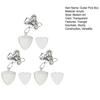 1/2/3Pcs Triangle Keychain Guitar Pick Holder Clear Case Heart Shaped