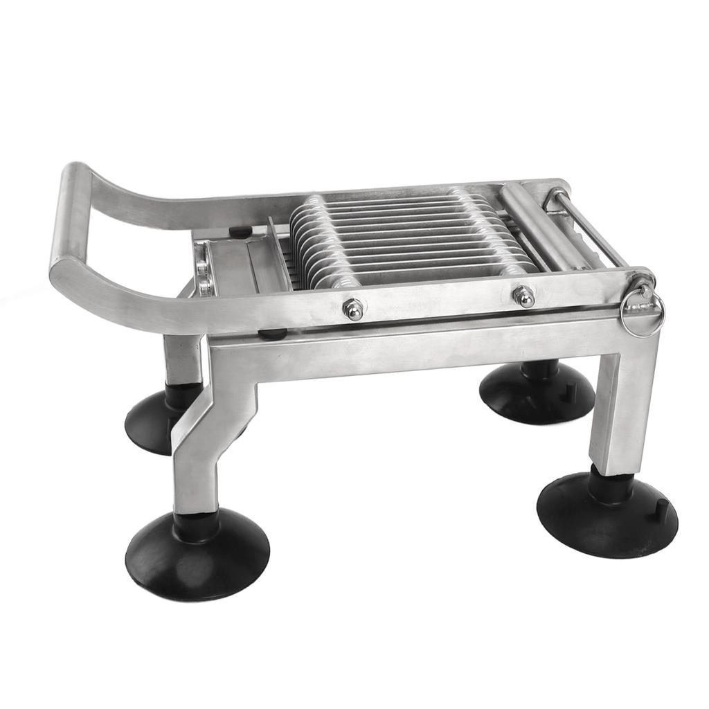 Commercial Vegetable Cutter Stainless Steel Anti Slip Manual Food Cutter with 4 Suction Cup for