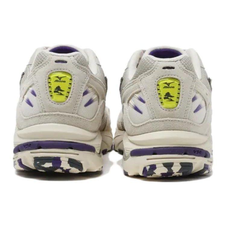Mizuno Wave Rider 10 Non-Slip Durable Breathable Low-Top Running Shoes Men sneaker Purple White D1GA331701