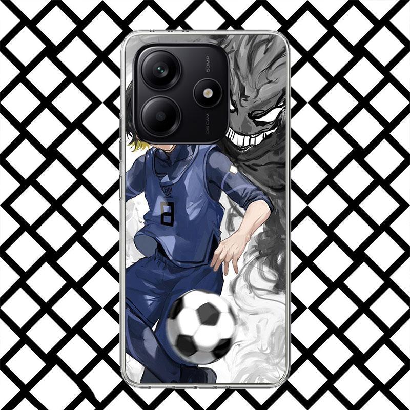 

Blue Lock Bachira Meguru Phone Case for Xiaomi Redmi Note 15 14 14S 13 12 12S 11 Pro Plus 11E 11T 11S 10S 5G Soft Cover Fundas R Note 12 Pro Plus