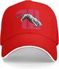 Tiger University Mascot Baseball Cap Polyester Adjustable Sports Dad Hat for Unisex Adults