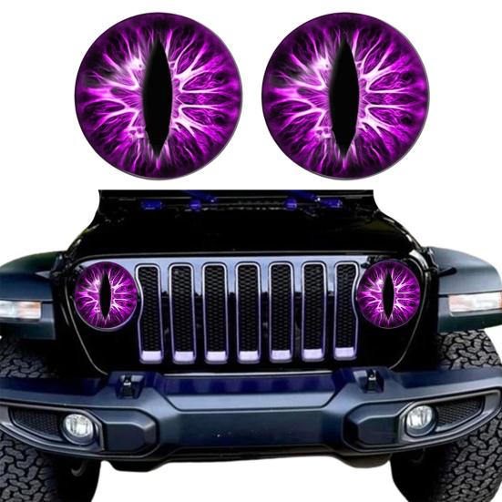 1 Paar Autoscheinwerferaufkleber, selbstklebend, wasserdicht, lustige 3D-Augen, Scheinwerferaufkleber, Autofenster-/Stoßstangen-Dekorationsaufkleber