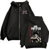 Anime Hunter X Hunter Gon Freecss Grafická mikina s kapucí a zipem Pánská Dámská Kreslená Manga Bunda na zip Pánská Móda Oversized Streetwear