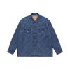 Levis Levis X CLOT Collaboration Solid Quilted Collar Long Sleeve Jacket Unisex Jacket Denim-Blue SESC230562