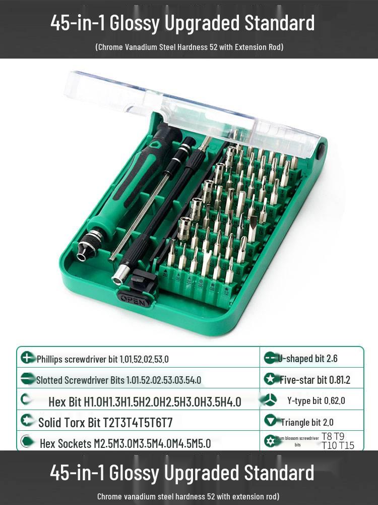 Yileke Multi-Functional Screwdriver Set for Mobile Phone Disassembly and Household Use