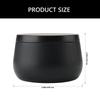Set of 24 Black Tins Candle Holders with Lids Empty Candle Making Containers Box for DIY Projects and Small Item Storage