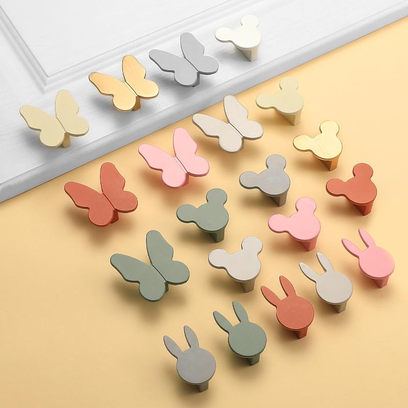 Colorful Animal Cartoon Aluminum Alloy Handle for Children's Room Drawer Knob Cabinet Wardrobe Door Bedside Table Pull