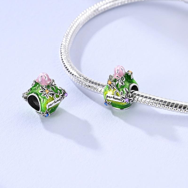 New In 925 Silver Green Series Lucky Clover Pendant Charms Fit Original 925 Bracelet DIY Necklace Jewelry Making Gift