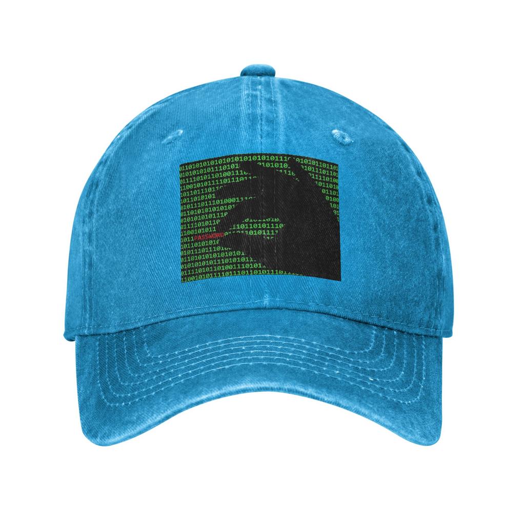 Hacker Code Binärcode Geek Wissenschaft Computer Jeans Kappe Lässig Baseballkappen Verstellbarer Hut Sommer Unisex Baseballkappen