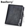 New Men's Short Wallet European American Retro Business Small High-end Zipper Zero