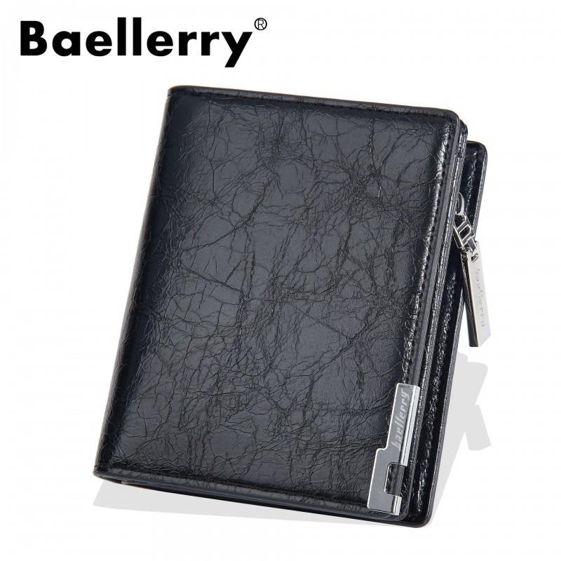 New Men's Short Wallet European American Retro Business Small High-end Zipper Zero