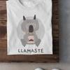 Llamaste T Shirt Meditation Shirts Yoga Life Llama Love Funny Animals
