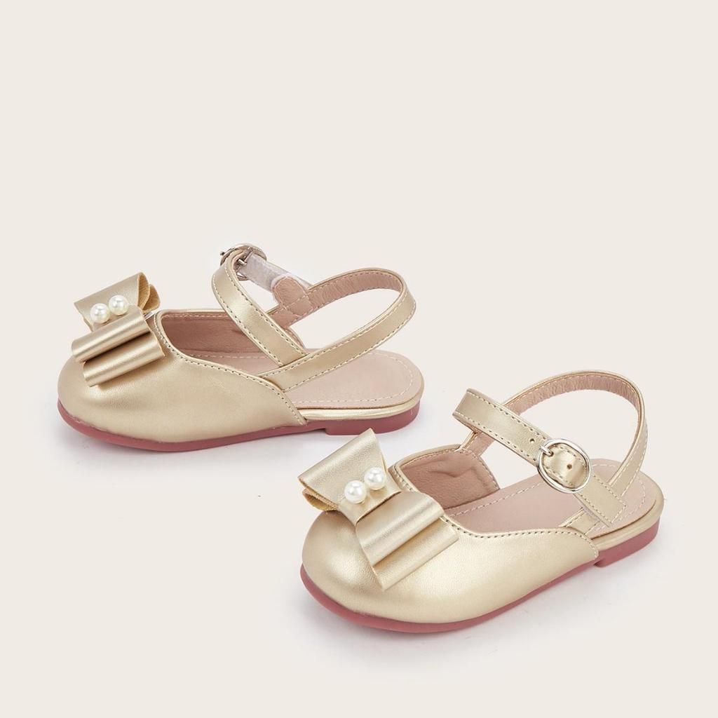 Frühling 2026 Kleinkind Mädchen Flache Rückenlosen Schleife Schuhe - Vielseitig & Modisch Prinzessinnen Stil