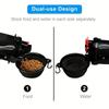 Portable 2 In 1 Pet Water Bottle With Food Container, Leak Proof Dog Water Bottle With 2pcs Collapsible Feeder Bowl For Outdoor