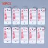 Unique 10PCS Card-shaped DIY Keychains for Cars Pet Name Identification Tags and Fashion Bag Charms for Everyday