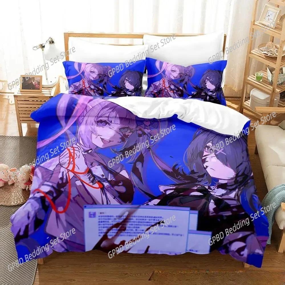 Comforter 3D Print Anime Kawaii Girls Needy Girl Overdose Bedding Set Bedroom Soft Modern S Comefortable