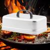Rectangular Stainless Pan Cover Griddle Grill Accessory for Kitchen Fried Protector Stove Protective Cover Cooking