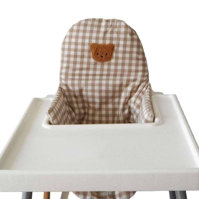 

Machine Washable High Chair Pad Cover Easy to Clean Cushion for Infant Feeding Chair Secure Fit Printed Cartoon Pattern