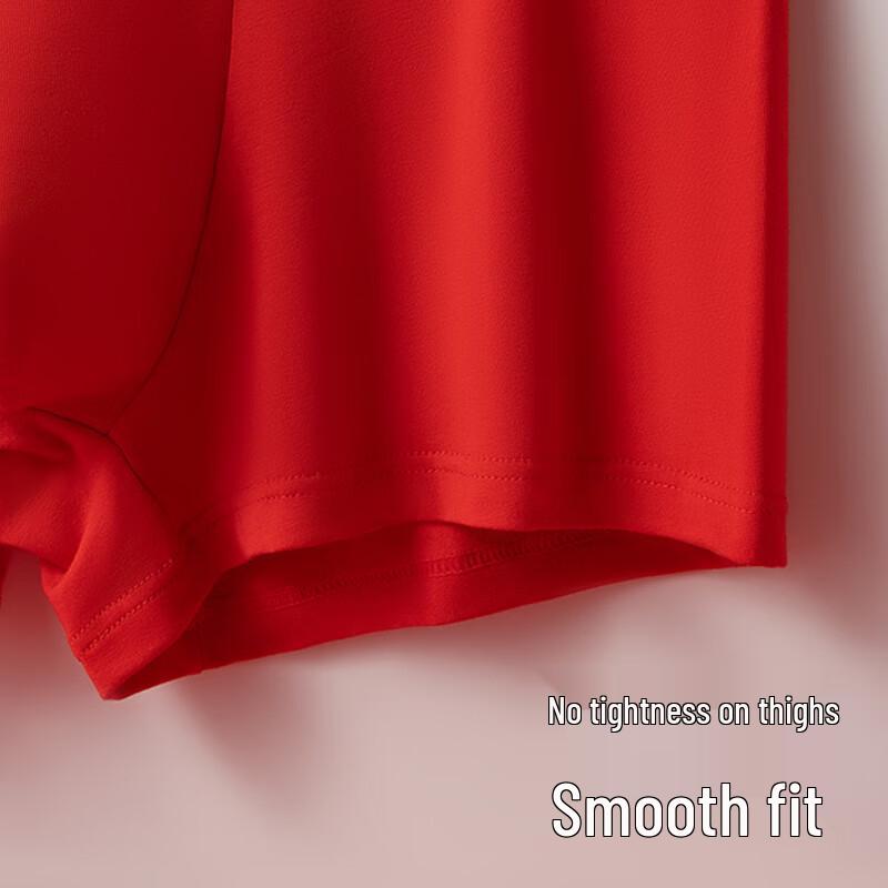 MIIOW Men's Red Cotton Boxer Briefs - Year of the Snake Edition