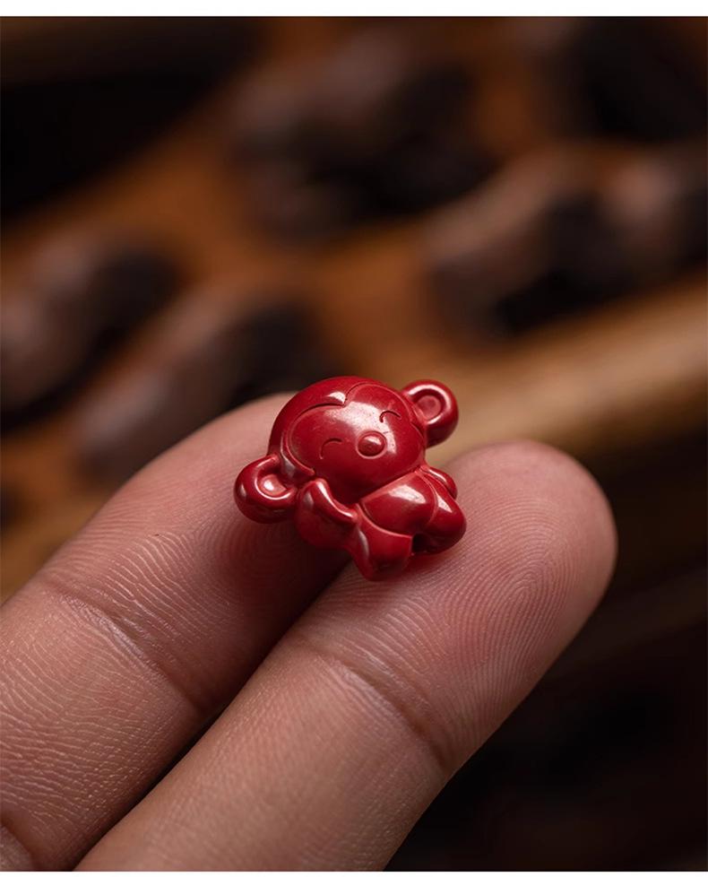 Roter Zinnober Tierkreis Cartoon DIY Zubehör