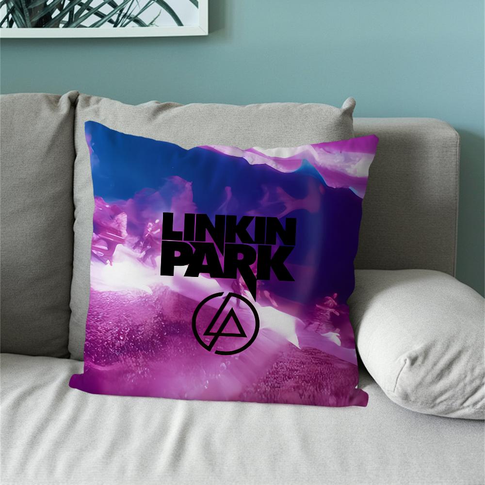 Rock Band From Zero Pillow Case Sofa Living Room Bedroom Headboard Backrest Cushion Square Cushion L-Linkin P-Park Nap Time