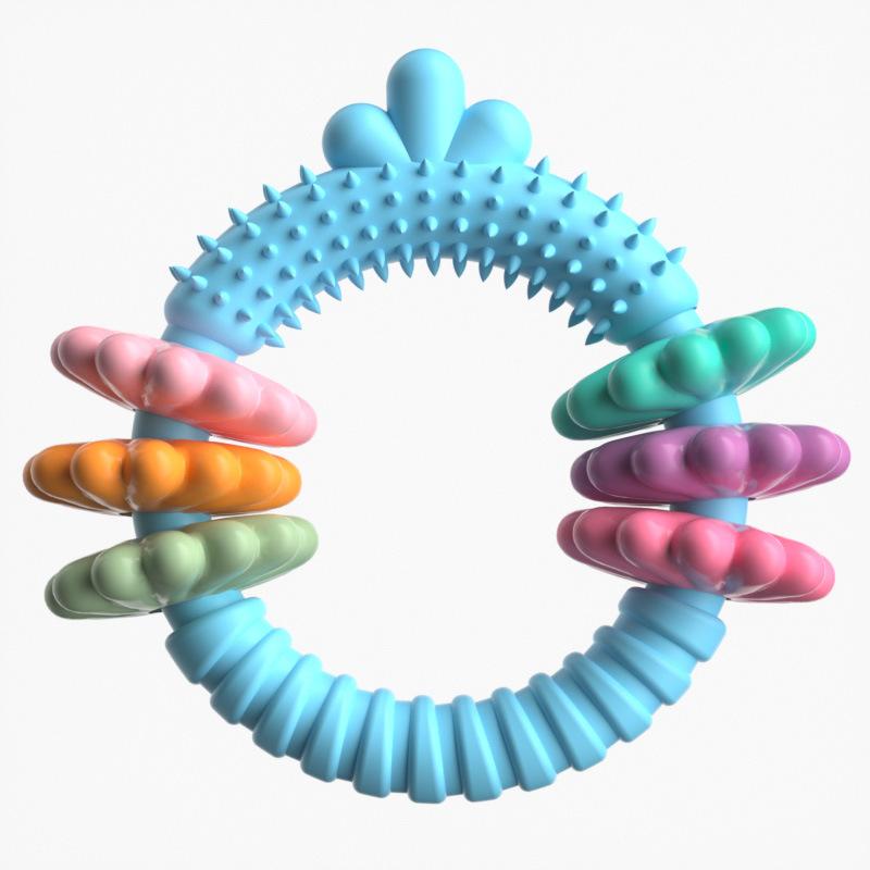 Pet Toy Dog Toy TPR Carrot-shaped Succulent Gnawing Teething Ring Set